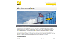 Desktop Screenshot of careers.nikoninstruments.com