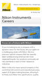 Mobile Screenshot of careers.nikoninstruments.com