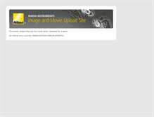 Tablet Screenshot of gallery-upload.nikoninstruments.com